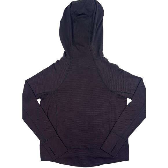 Athleta Women’s Hoodie Pullover Black Long Sleeve Funnel Neck Size M Activewear - Picture 3 of 3